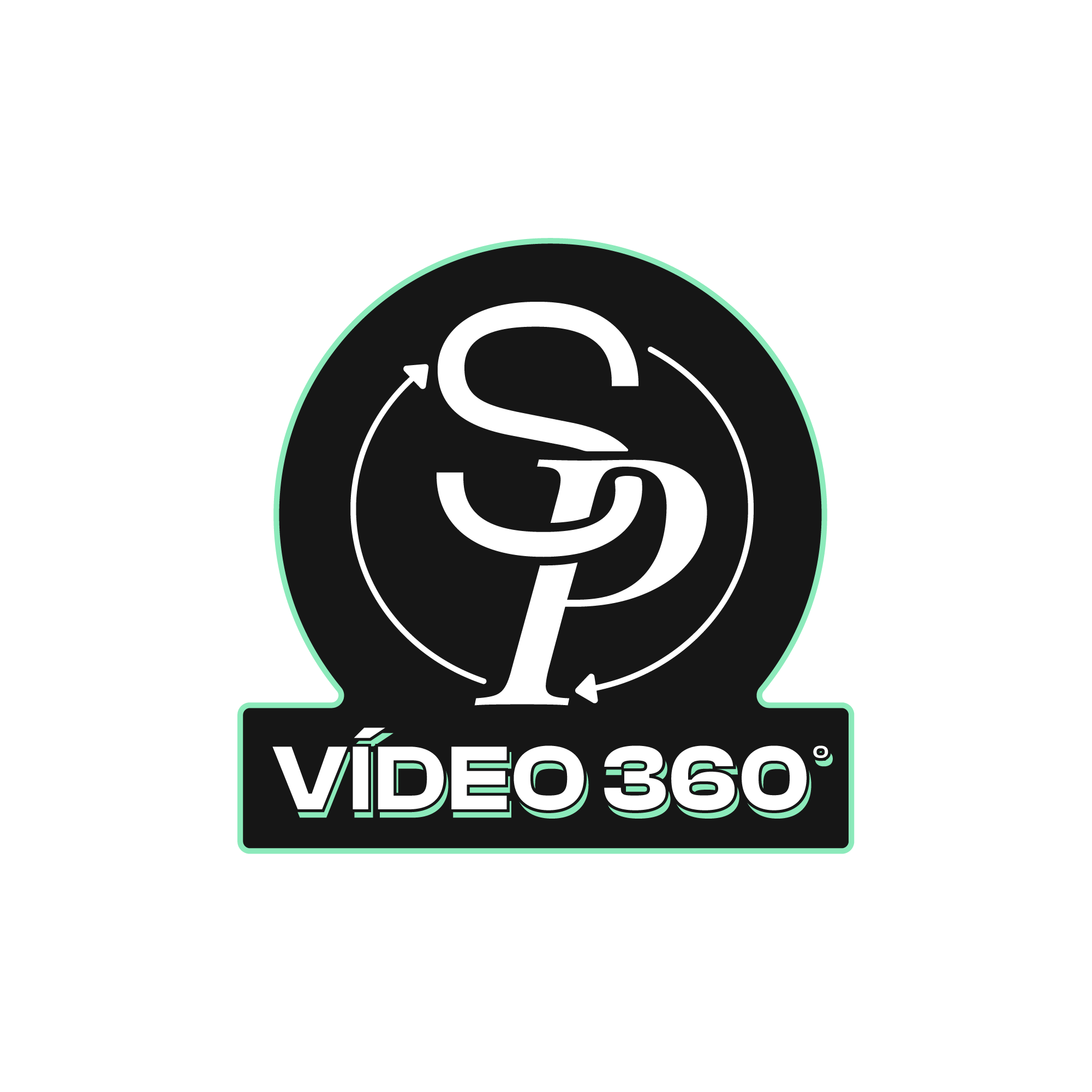 Pegatina de vídeo 360 grados de Solo Podcasting