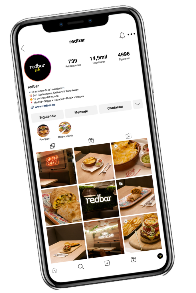 Ejemplo de gestión de redes sociales y vídeo marketing para Redbar